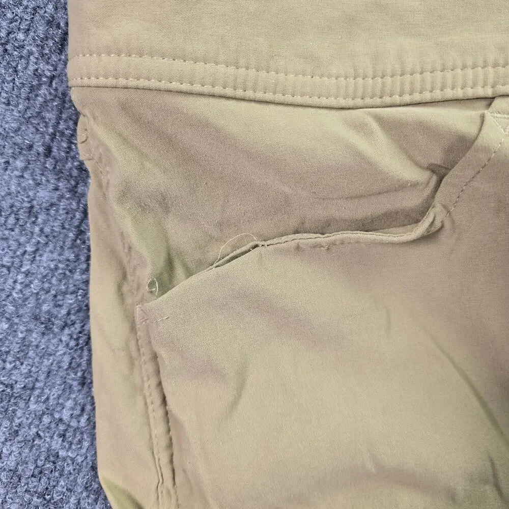 Eddie Bauer First Ascent Pants Mens 40x32 Khaki Guide Pro Trail Hiking Outdoor